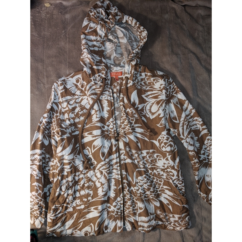 Relax Zip Up Hoodie Jacket Size M